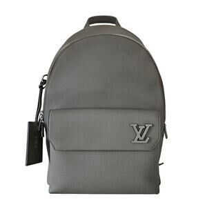 Louis Vuitton Aerogram Takeoff Backpack Gray Leather Backpack
